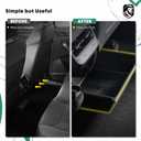 YHTAUTO Under Seat Storage Box Fit for Tesla Model Y 2020 2022 2023 2024 2025 2026, Double Layer ABS TPE Inner Outer Box, Hidden Organizer Box Underseat Organizer Tray, Model Y Accessories