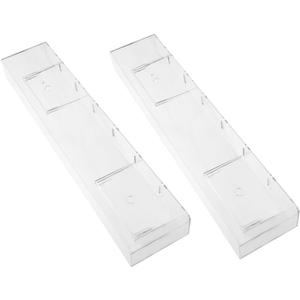 Luxshiny 2Pcs Acrylic Vinyl Record Holder Mount Storage Shelf for Albums and Magazines Music Enthusiasts and Home Decor Lovers