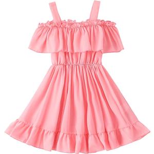 Toddler Baby Girls Dress Spring Summer Dresses Toddler Party Princess Dress (3T, Pink-01)