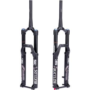 BUCKLOS MTB Air Suspension Fork 27.5 29 110 * 15mm Boost AM E-Bike Tapered, Travel 160mm 36mm Inner Tube Thru Axle Rebound Adjustment Disc Brake Front Forks, fit All Mountain eBike ect.