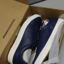 Amazon Essentials Men's Low Top Classic Sneakers (9.5, Navy)