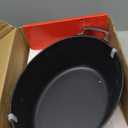 La Cuisine Enameled Cast Iron Oval Dutch Oven Casserole Dish Pot with Lid 6.75 QT Internal Matt Black Enamel Coating for bread baking, Gold-Plated Stainless Steel Lid Handle, Oven Safe up to 500° F. Cranberry