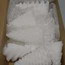 MTLEE 6 Pieces Christmas Tree Candles Large White Winter Christmas Cone Pinecone Wax Scented Tealight Candles Home Decor Handmade Gift for Xmas Party Bedroom Bathroom