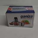 GANIZA Food Processors, Electric Food Chopper with Meat Grinder & Vegetable Chopper - 2 Bowls (8 Cup+8 Cup) with Powerful 450W Copper Motor - Includes 2 Sets of Bi-Level Blades for Fruits/ Meat/ Nuts