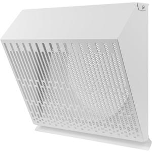 Vent Systems 10" Inch Exhaust Vent Cover with Rubber Gasket - White Galvanized Steel - Robust and Weatherproof Outdoor Air Exhaust Box - Duct or Surface Mounting - Rain and Snow Protection