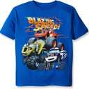 Teenage Mutant Ninja Turtles Boys' Short Sleeve T-Shirt Shirt (Small, Royal)