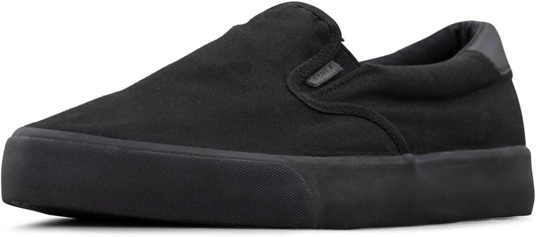 Lugz Men's Clipper Sneaker (10.5 Wide, Black/Black)