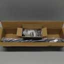 Industrial Curtain Rods for Windows 48 to 84 Inches, Blackout Wrap Around Curtain Rod, for Indoor and Outdoor, 7/8 Inch Diameter, 35 to 75 Inches, Black