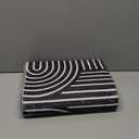 ROYHOME Modern Rug 2x6 Runners for Hallways, Abstract Kitchen Runner Rugs Non Slip Bath Runner, Rainbow Washable Runner Rug for Bedroom, Soft Long Rugs for Entryway Bathroom Laundry Dorm, Black