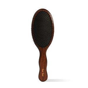 BUR BUR The Mermaid Brush - Wet Detangling Hair Brush | With Wooden Handle and Fexible Nylon Bristles | Scalp Massaging, Detangling