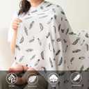 2 x Bunnikins & Clover Muslin Swaddle Blankets for Boys and Girls, Baby Receiving Blankets Unisex, Newborn Essentials for Registry & Gift, 47x47 Inches Swaddles for Newborns, Set of 4