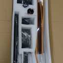 60 Inch Ceiling Fans with Lights, Outdoor Ceiling Fan for Patios with Light and Remote, 3 Downrods, ETL Listed, 3 Blades Solid Wood Ceiling Fan Reversible Quiet Dc Motor For Indoor Bedroom,60in,Walnut