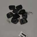 Kingdder 9 Pcs Garage Door Remote Compatible with Linear Multicode 300mhz 10 Dip Switch 3089 3060 3070 Gate Opener Remote Multicode Gate Opener with Keychain (Black)