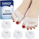 Habioer Upgraded Toe Separators & Toe Spacers for Women and Men - Podiatrist Recommended, Bunion Corrector, Foot Alignment and Pain Relief(2 Pair)