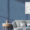 CiCiwind 197"15.7" Textured Peel and Stick Wallpaper Blue Modern Embossed Contact Paper Self Adhesive Removable Wallpapers for Bathroom Bedroom Living Room Walls
