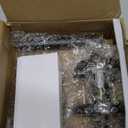 Mega Handles Ronn Passage Lever Door Handle Set for Hallway, Closet and Bathroom, Heavy Duty Door Levers, Fits All Standard Door Sizes, Screws Included - Matte Black (1 Pack)