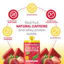 Designer Wellness Energy Smoothie, Real Fruit, 100mg Natural Caffeine, 5g Protein, Low Carb, Zero Added Sugar, Gluten-Free, Strawberry Watermelon, 12 Count