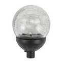 COOZZYHOUR Solar Powered Glass Ball + Accessories- for Solar Wind Spinner Replacement Color Solar Light Parts （80mm）