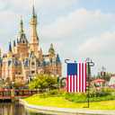 3 x Nirohee Garden Flag Stand,12x18 Garden Flag Holder Pole,Premium Metal Powder-Coated Flagpole with Anti-Wind Clip,Yard Flag Holder for Outside Outdoor Decor Decorations,Flagpole without Flags