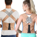 VOKOKOYA Posture Corrector for Women and Men,Adjustable Shoulder Straightener,Back Support Brace,Upper Spine scoliosis, hunchback Black Large