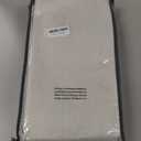 INOVADAY 100% Blackout Curtains for Bedroom, Black Out Curtains 96 Inch Long, Clip Rings Linen Blackout Drapes, Thermal Insulated Room Darkening for Living Room, 2 Panels - Beige, W50xL96