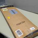 Malier Indoor Dog Gate with Door, 34-55" Extra Wide Full Metal Pet Gate Short Dog Gate for Stairs, Pressure Mount 10'' Tall Small Puppy Low Gate Easy Step Over for Doorways (Black)