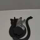 Black Cat Yarn Holder for Crocheting, Wooden Crochet Yarn Holder Magnetic Yarn Spinner with Accessories Storage Anti-Slip Pads,Yarn Ball Holder Crochet Gift for Knitting Lovers with Gift Box Packaging