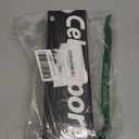 CelerSport 6 Pack Men's Ankle Socks with Cushion, Sport Athletic Running Socks, 3 Black + 3 White, X-Large