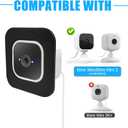 2 Pack Window Mount Compatible with Blink 2/1 Mini Indoor, Secured Camera Glass Wall Holder for Single Pane Glass Windows/Doors for Outside Security Monitoring,Black