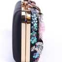 Women Clutches Flower Evening Handbag Chain Strap Shoulder Bag