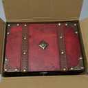 ELLDOO Vintage Treasure Chest, Pirate Keepsakes Box for Gifts, Wooden Storage Box Decorative for Jewelry Pearl Trinkets, Medium