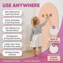 Arch Magnetic Wall Decal - 40" x 18" Matte Finish Chalkboard Sticker for Wall - Magnetic Board for Playroom, Home Classroom(Camel Blush)