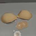 Invisible Strapless Sticky Bra Push up for Women, Ultra Adhesive Bra for Backless Dress, Cleavage Bra Lift Novelty Bras (B Cup, Light Beige)