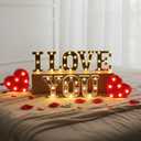 I Love You Lights up Sign - Mirror Surface Marquee Letter Neon Light Sign for Valentines Day Anniversary Confession Proposal Romantic Decorations Boyfriend Girlfriend Lover Special Night Party