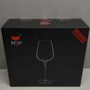 JBHO Hand Blown Italian Style Crystal Bordeaux Wine Glasses - Great Gift Packaging - Red Wine Glasses Lead-Free Premium Crystal Clear Glass - Set of 4-18 Ounce