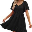 LILLUSORY WOMEN BLACK DRESS M
