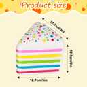 Cake Squishy, Jumbo Slow Rising Cake Squeeze Fidget Sensory Toy Giant Layer Cake Soft Relief Squishy for Adults Birthday Gift Party Favor (1pcs)
