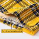 TAPUU Mens Cotton Plaid Boxer Multipack Woven Boxer Shorts (Yellow/Red/Grey/Blue 4-Pack, XL) (XL)
