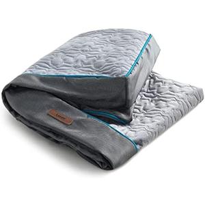 Lesure Dog Bed Cover Extra Large Washable Removable Cover for Orthopedic Pet Mat 44x32x4 Inches, Grey