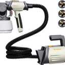 Tilswall Paint Sprayer 800W HVLP Spray Paint Gun, Electric Paint Sprayer Gun with 4 Nozzles & 3 Patterns for House Painting Furniture Cabinets Fence Home Walls Shark 800 (White, 1300 ml)