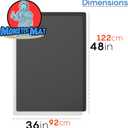 Super Jumbo Silicone Mat 36 x 48 - 3 by 4 Feet. by MonsterMat (Super Jumbo 48 x 36, Black)