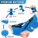 Plantar Fasciitis Night Splint-Upgrade 3 Adjustable Planter Facetious Relief Brace, Plantar Fasciitis Relief Women Men Straps,Support Relief Foot Drop Achilles Tendonitis Day Night(Blue-1PC)