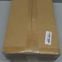 LEPOWER Wood Tripod Floor Lamp, Mid Century Standing Lamp, Modern Design Studying Light for Living Room, Bedroom, Study Room and Office, Flaxen Linen Shade with E26 Base Brown