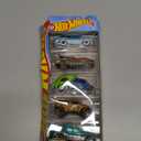Hot Wheels 2019 Speed Blur 5-Pack (1971 Datsun 510 Wagon, Dodge XP-07, Team Corkscrew, Monster Dairy Delivery, Custom C3500)