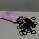 120 Pcs Baby Hair Ties, Cotton Toddler Hair Ties for Girls and Kids, Small Seamless Hair Bands Elastic Ponytail Holders(Black)