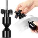 Kingdder 2 Pcs 1 1/2" Aluminum Two Hole Pins with Quick Knobs 2 Hole Flange Alignment Pins Pipefitter Tool for Pipe Installation, Black