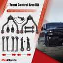 15pc Front End Suspension Kit with Polyurethane for 1995-1999 Chevy GMC K1500 K2500 Tahoe Yukon Cadillac Escalade - 4WD Stamped Steel Lower Control Arms Models