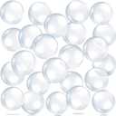 Yinder 24 Pieces Clear Inflatable Beach Ball Under The Sea Party Decorations Sponge Mermaid Party Bubble Summer Pool Floating Ball Ocean Theme Supplies