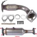 Front Flex Pipe & Catalytic Converter 16299 52349 Replacement for Honda Accord 2.4L 2003 2004 2005 2006 2007 AKWH