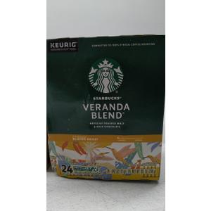 Starbucks Coffee K-Cup Pods, Veranda Blend, Blonde Roast Coffee, Notes of Toasted Malt & Milk Chocolate, Keurig Genuine K-Cup Pods, 24 CT K-Cups/Box (Pack of 4 Boxes) Best By Jan. 11, 2026